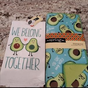 Avacado Kitchen Towel & Dry Mat